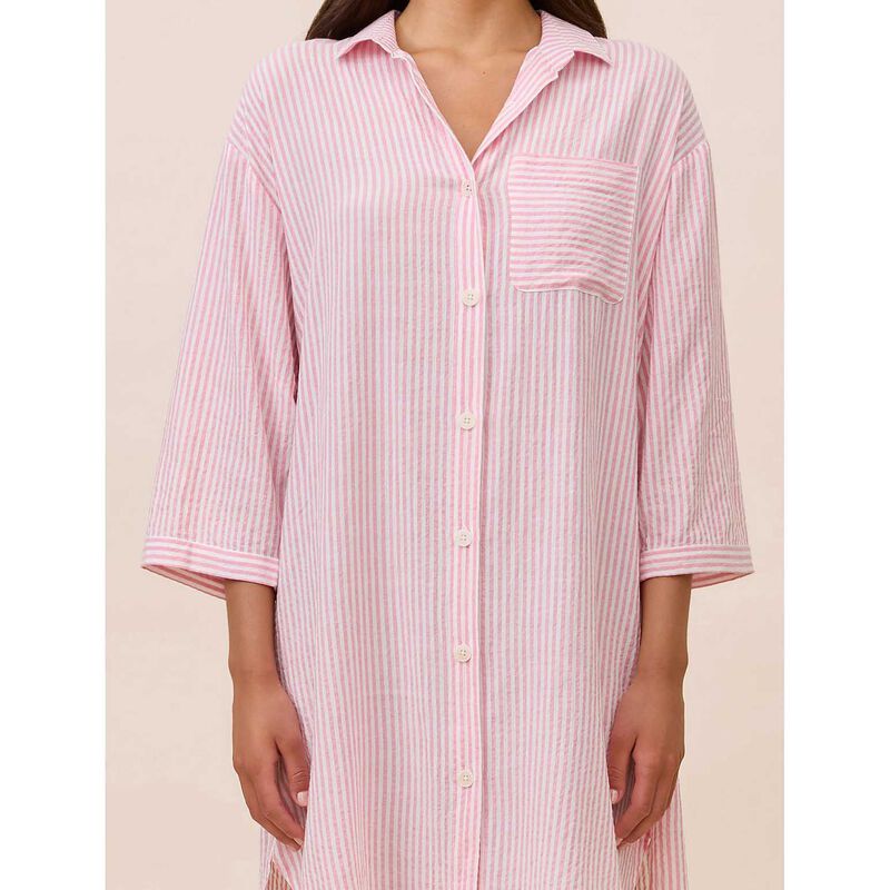 Papinelle Sabine Seersucker Stripe Nightshirt image number 2